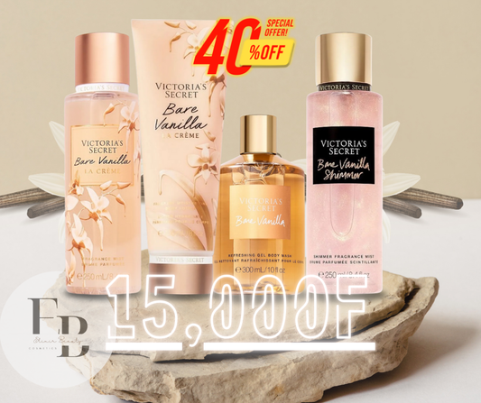 Quadro Bare Vanilla La crème 2xBrumes+Crème+Gel Douche