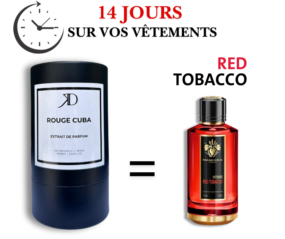 KD ROUGE CUBA Extrait de Parfum 100ml (ESSENCE Mancera RED TOBACCO)