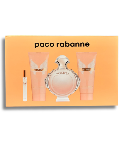 Coffret OLYMPEA EDT 100ml + Gel douche 100ml + Lotion 100ml + EDT 20ml