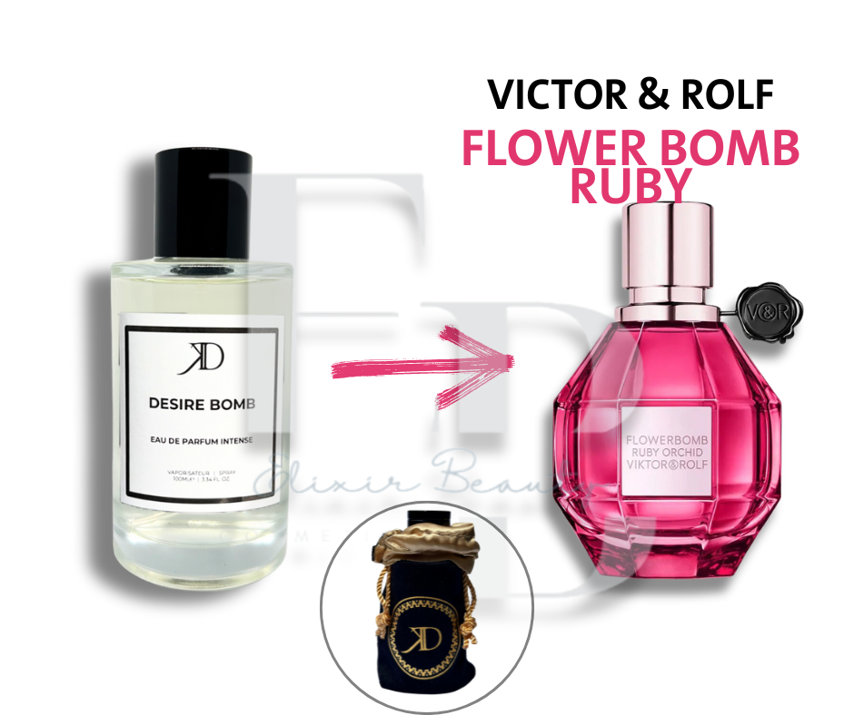 KD DESIRE BOMB Extrait de Parfum 50ml (ESSENCE FLOWER BOMB RUBY)