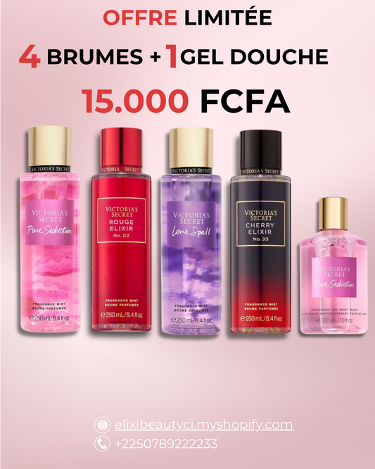 4 Brumes + 1 Gel Douche 2