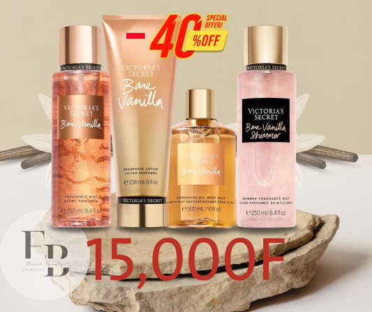 Quadro Bare Vanilla 2xBrumes+Crème+Gel Douche