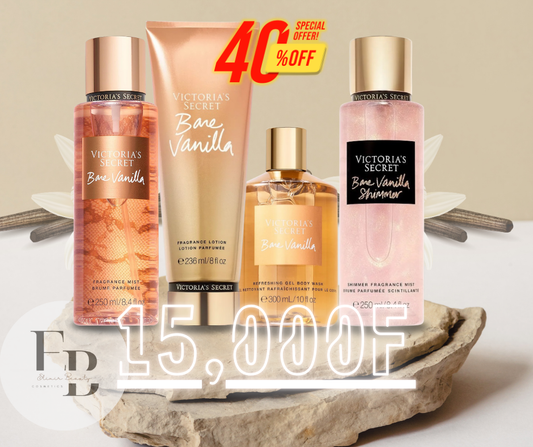 Quadro Bare Vanilla 2xBrumes+Crème+Gel Douche