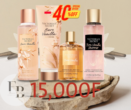 Quadro Bare Vanilla La crème 2xBrumes+Crème+Gel Douche