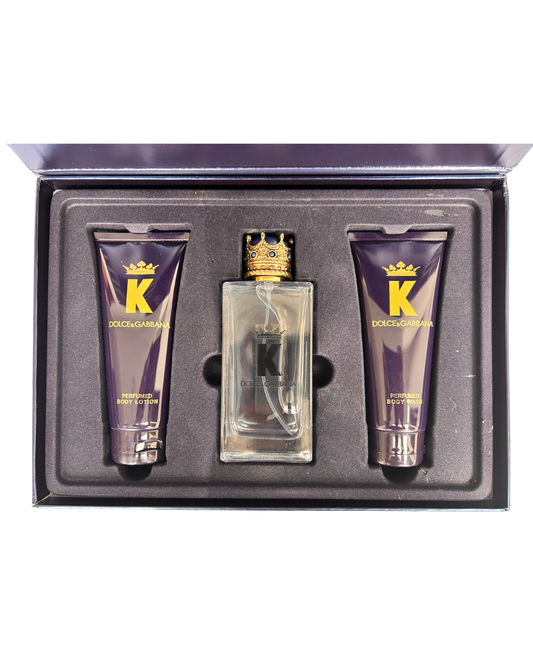 Coffret DOLCE & GABBANA K EDT 100ml + Gel Douche 100ml + Lotion corporelle 100ml