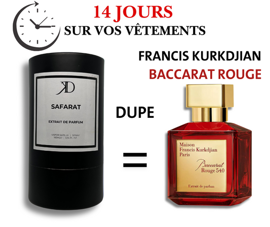 KD SAFARAT Extrait de Parfum 100ml (ESSENCE BACCARAT ROUGE)
