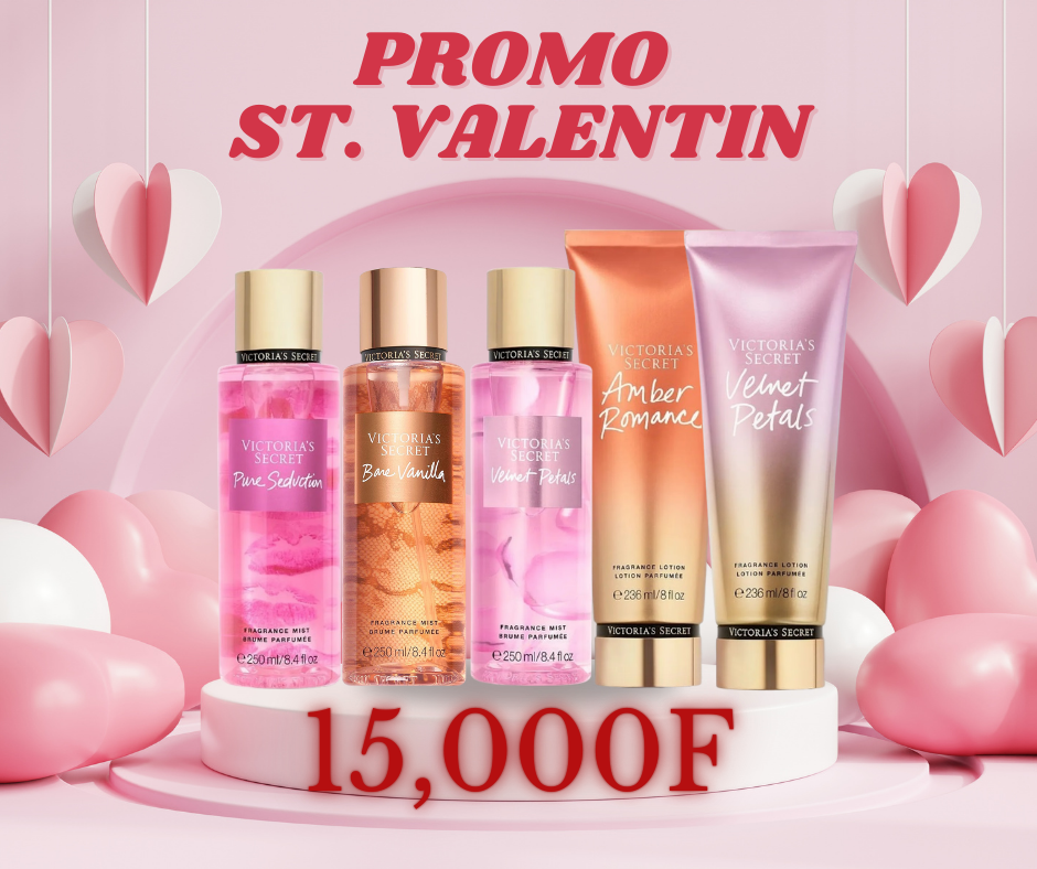 Promo 3 Brumes + 2 Cremes a 15,000f