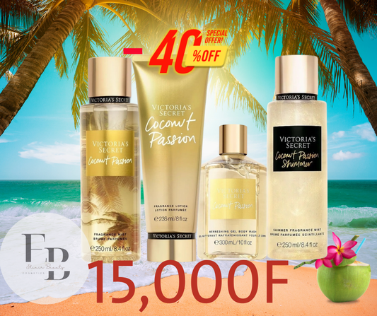 Quadro Coconut Passion 2xBrumes+Crème+Gel Douche