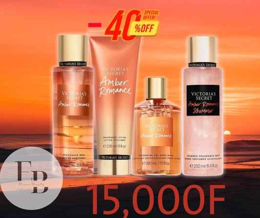 Quadro Amber Romance 2xBrumes+Crème+Gel Douche