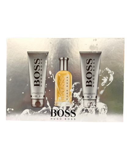 Coffret BOSS BOTTELED EDT 100ml + Gel Douche 100ml + Lotion Corporelle 100ml