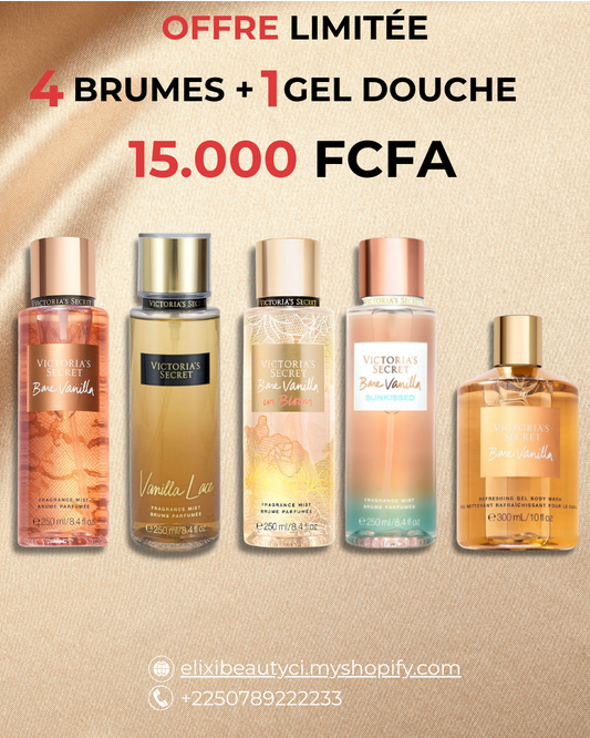 4 Brumes + 1 Gel Douche 1