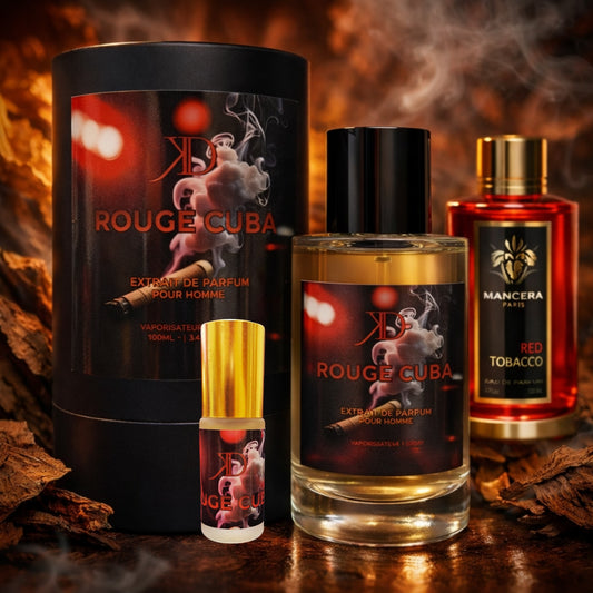KD ROUGE CUBA Extrait de Parfum 100ml (ESSENCE Mancera RED TOBACCO)