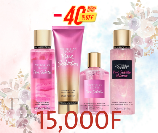 Quadro Pure seduction 2xBrumes+Crème+Gel Douche