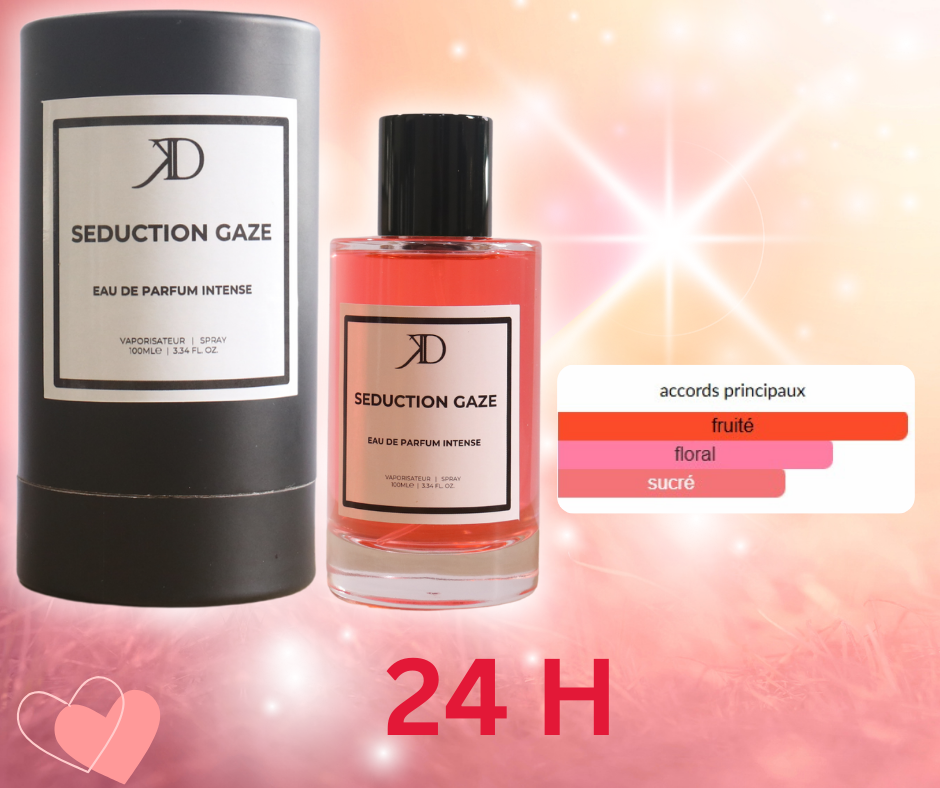 Seduction Gaze Eau de Parfum Intense 100ml + 1 Tube Crème Pure Seduction OFFERT