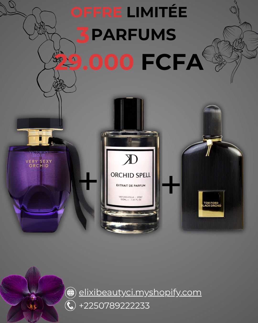 KD Orchid Spell + Black Orchid + Very seyx Orchid