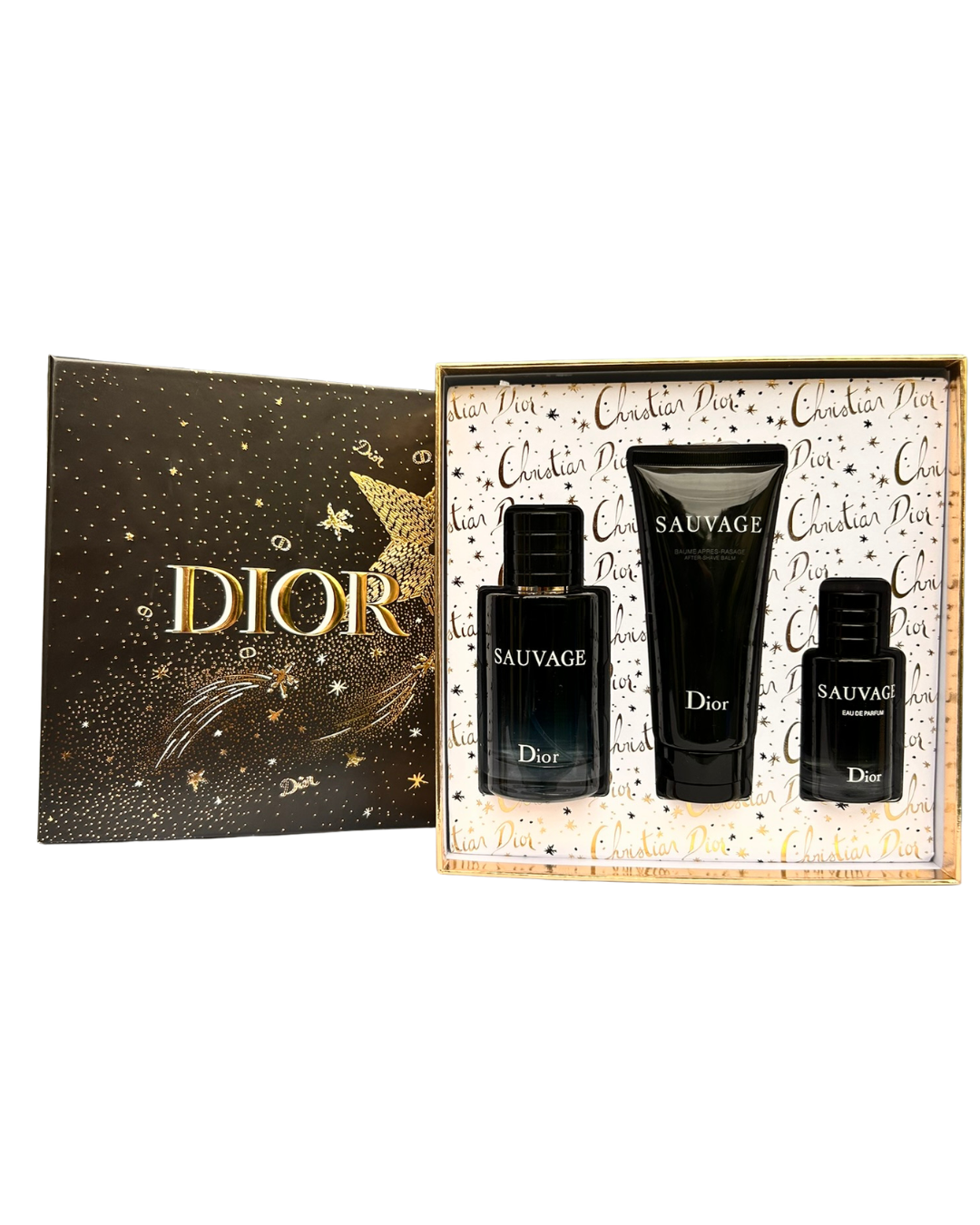 Coffret DIOR Sauvage EDP 100ml + EDP 30ml + Baume Après Rasage 100ml