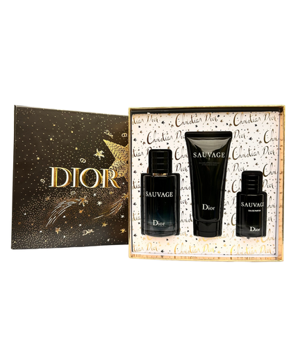 Coffret DIOR Sauvage EDP 100ml + EDP 30ml + Baume Après Rasage 100ml