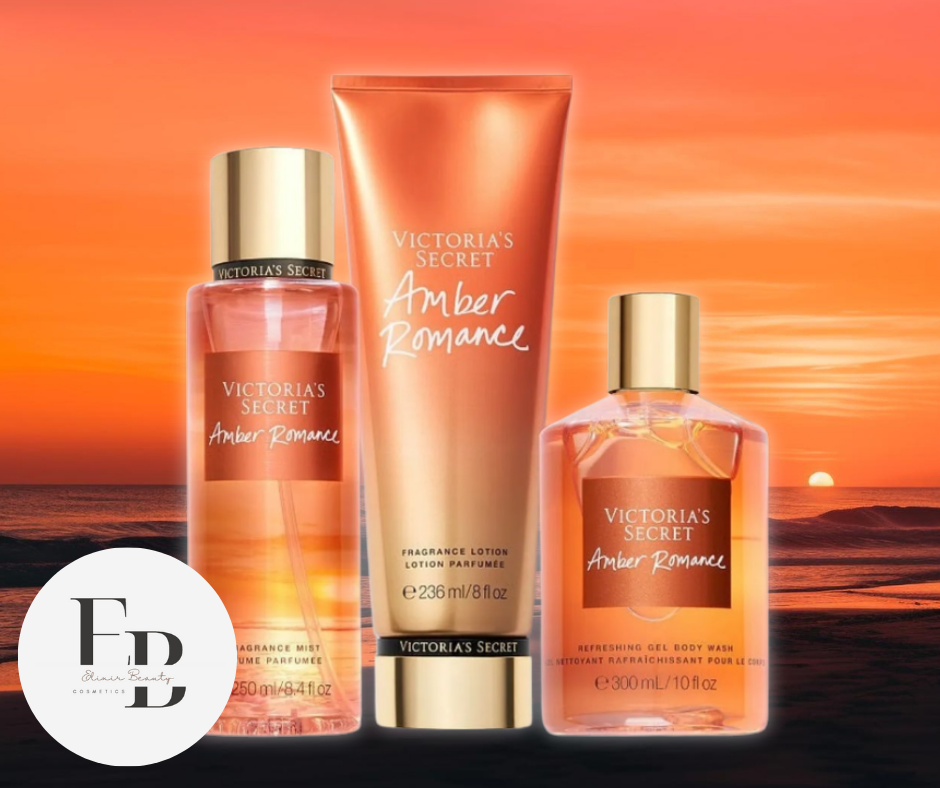 Trio Amber Romance Brume+Crème+Gel Douche