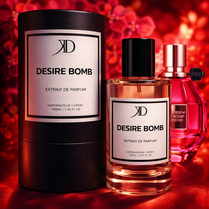KD DESIRE BOMB Extrait de Parfum 100ml (ESSENCE FLOWERBOMB RUBY)