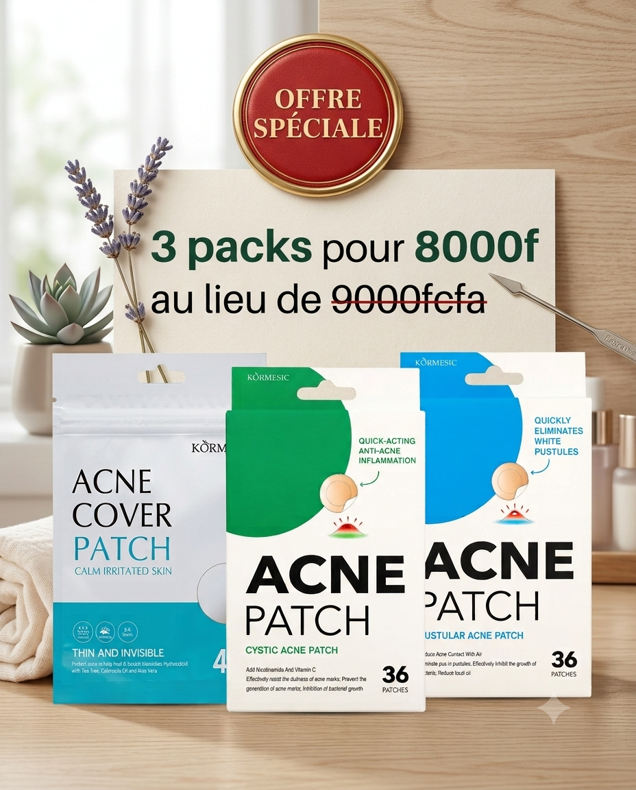 3 Packs de patches Acnée