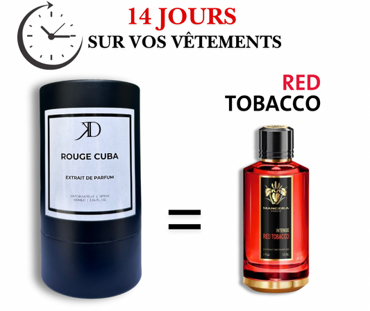 KD ROUGE CUBA Extrait de Parfum 100ml (ESSENCE Mancera RED TOBACCO)