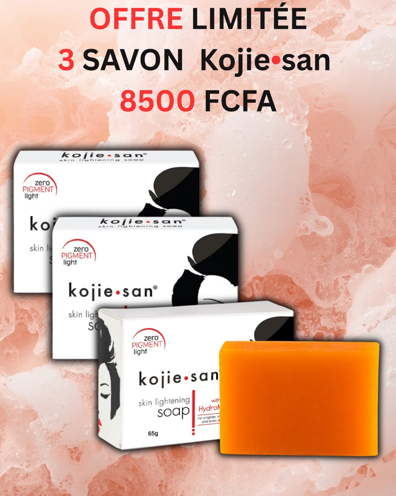 Lot de 3 Savons Kojie San 135g