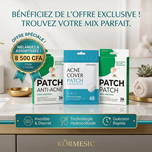 3 Packs de patches Acnée