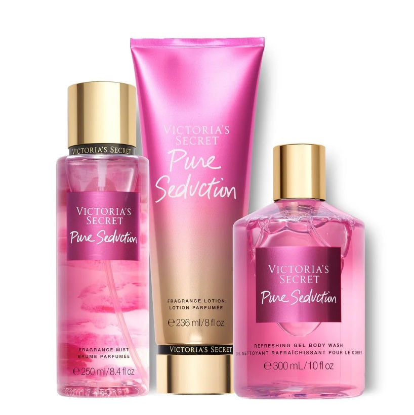 Trio Pure Seduction Brume+Crème+Gel Douche