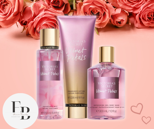 Trio Velvet Petals Brume+Crème+Gel Douche