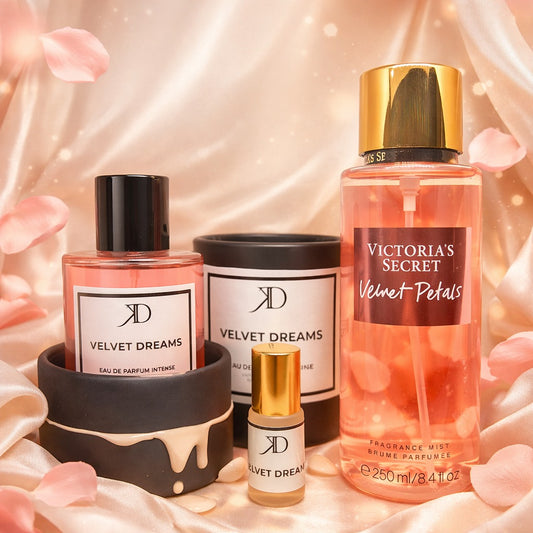 VELVET DREAMS 100ml(Extrait VELVET PETALS) + Huile 5ml + Brume 250ml