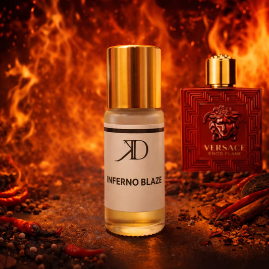 KD INFERNO BLAZE 100% HUILE ROLL ON 5ML (ESSENCE VERSACE EROS FLAME)