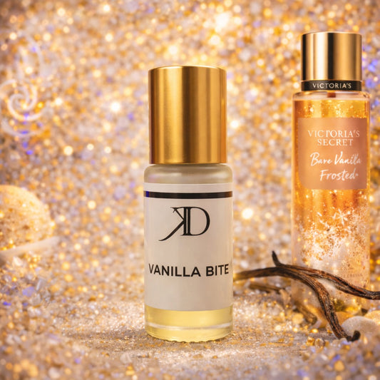 KD VANILLA BITE 100% HUILE ROLL ON 5ML (ESSENCE BARE VANILLA FROSTED)