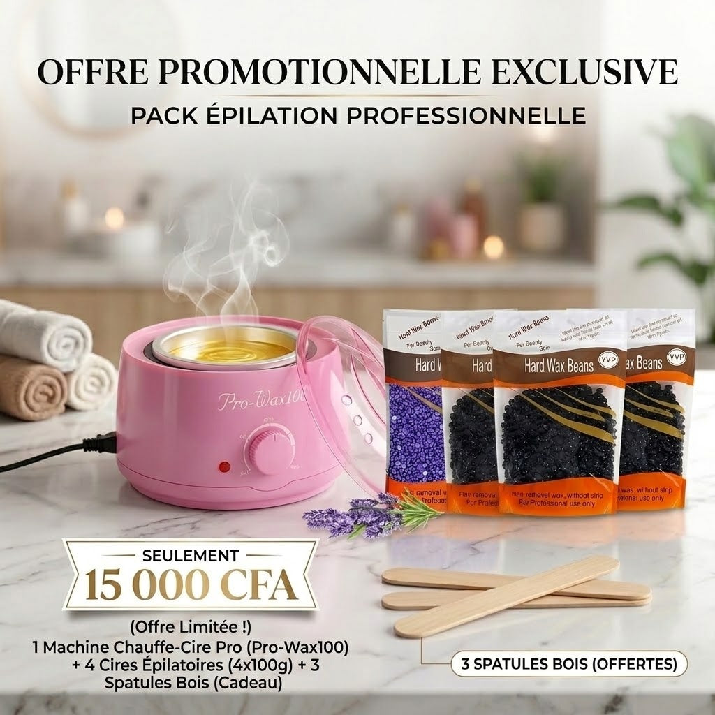 Kit Epilation Machine + 4x100G Cire