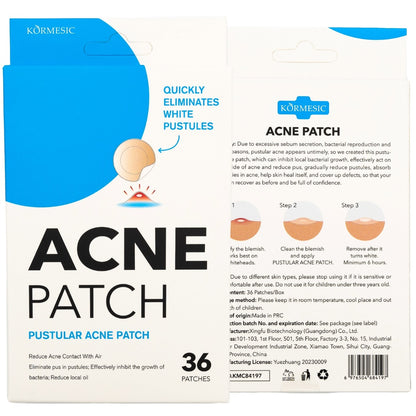 Kormesic 36 Patchs Anti-Acné PUSTULEX